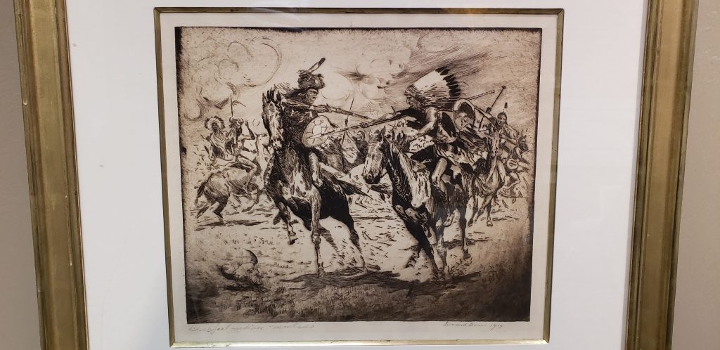 A Fight between Sioux and Cheyenne - Edward Borein