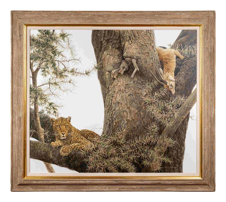 Leopard and Thomson Gazelle Kill - Robert Bateman