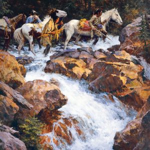 White Water Passage - Howard Terpning