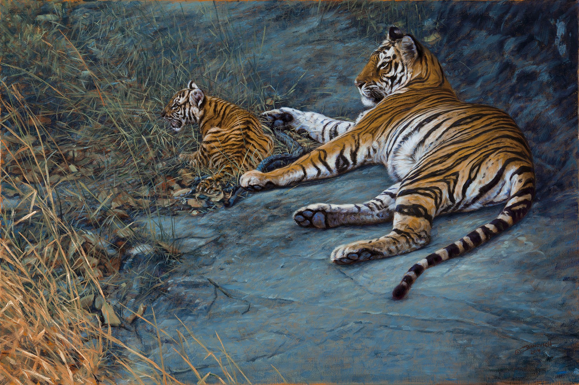 Тигр художник