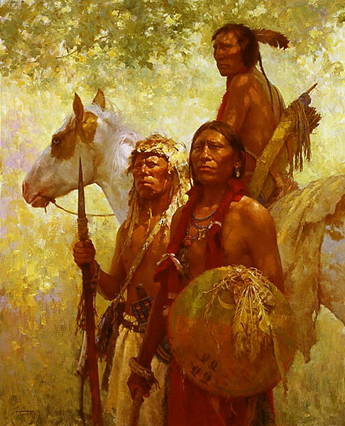 Protectors of the Cheyenne People - Howard Terpning