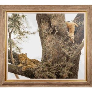 Leopard and Thomson Gazelle Kill - Robert Bateman