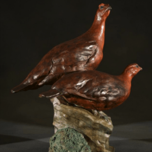 Red Grouse Pair - Liz Lewis