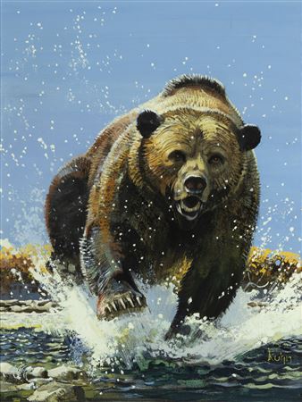 Grizzly Illustration - Bob Kuhn