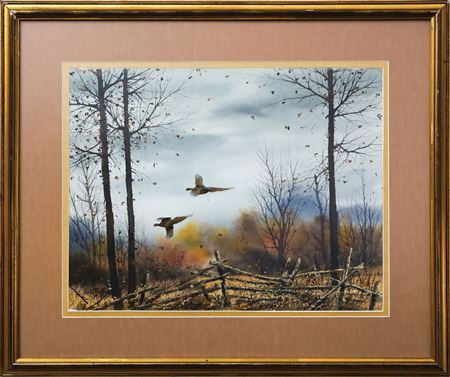 Pair of Pheasants - David Hagerbaumer