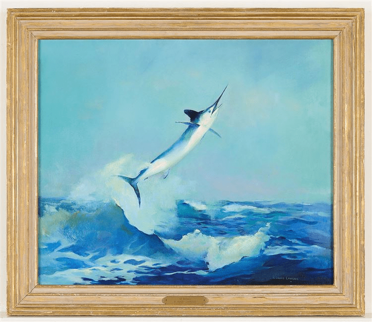 He Breaks - Leaping White Marlin - William Goadby Lawrence